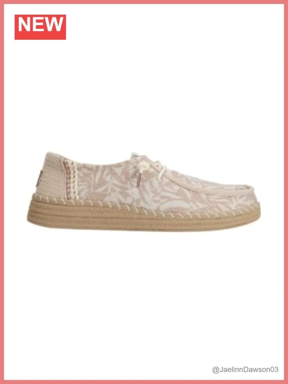 HEYDUDE Wendy Espadrille Woven Loafer Cotton Slip-On